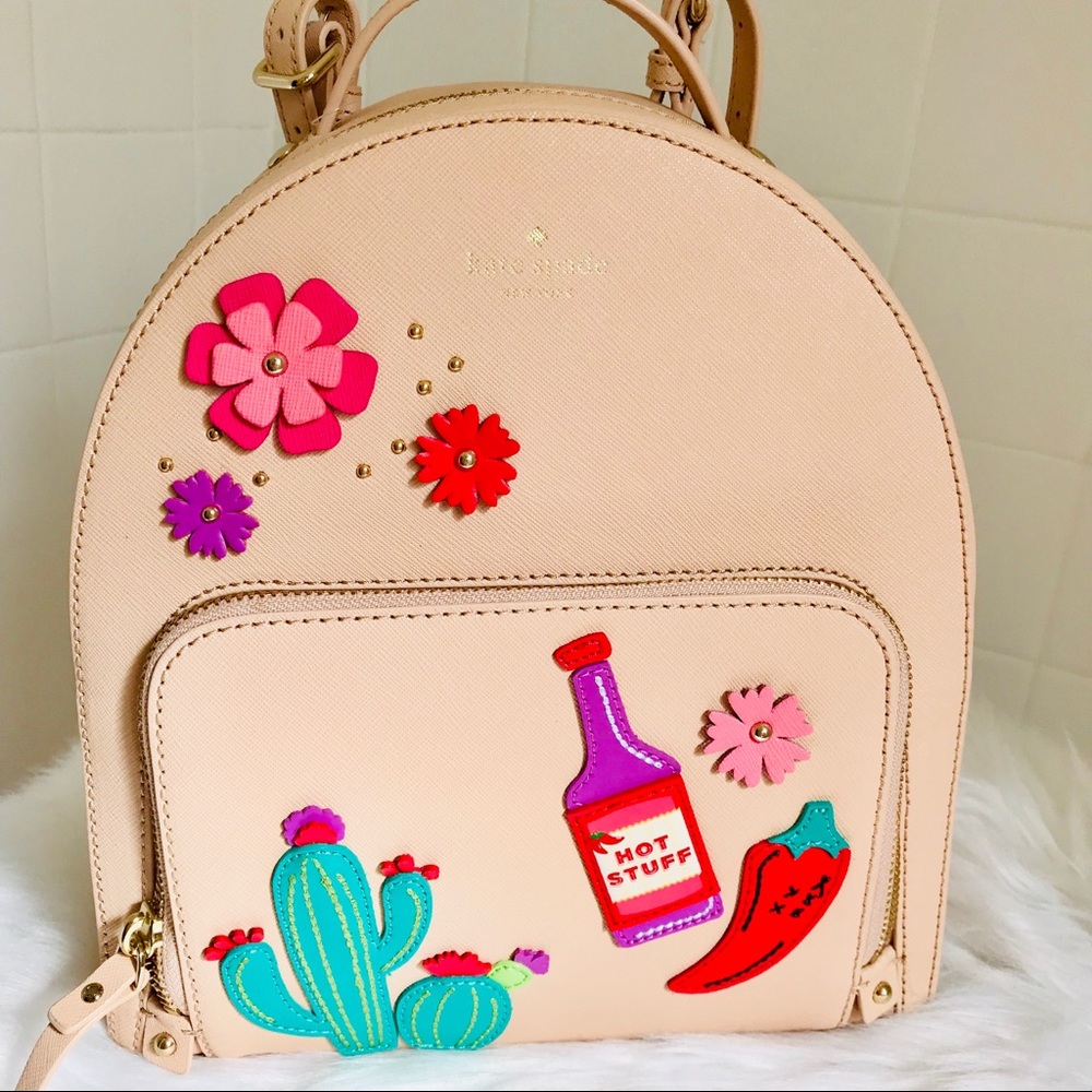 Kate spade cactus Tomi Backpack new horizons - Picture 1 of 7